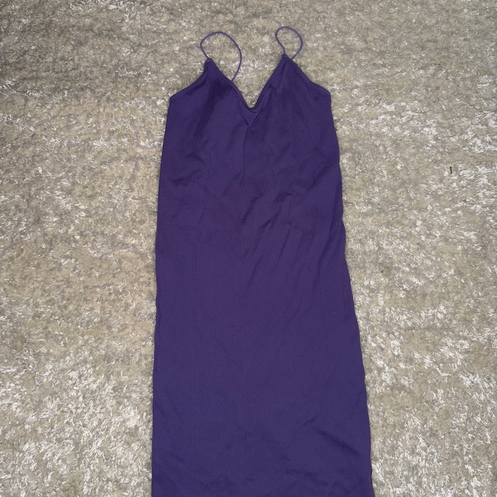 Fashion Nova Purple Midi Dress